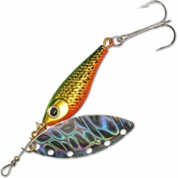 Блесна DAIWA Silver creek spinner R 1180 holo green/gold 10000024 Блесна DAIWA Silver creek spinner R 1180 holo green/gold 10000024