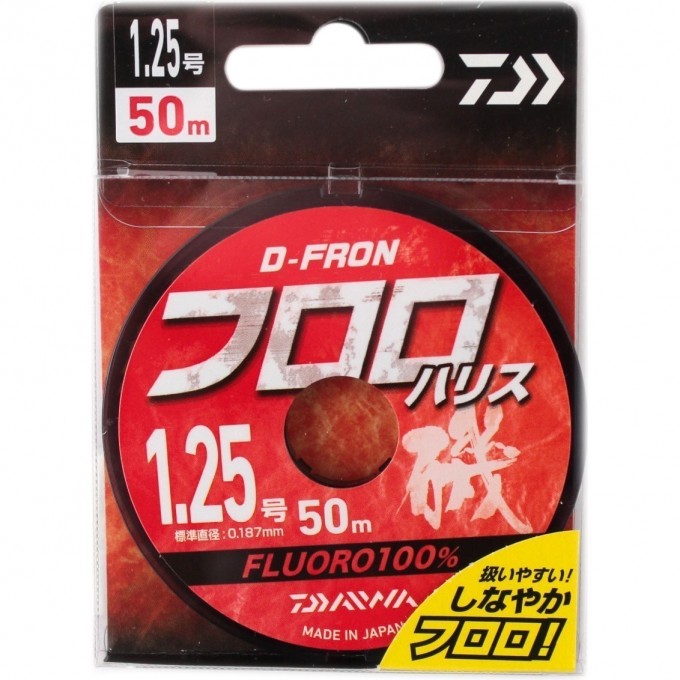 Леска DAIWA D-FRON fluoro harisu 1,25 50м 07300184 Леска DAIWA D-FRON fluoro harisu 1,25 50м 07300184