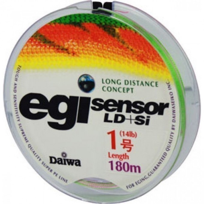 Плетеная леска DAIWA EGI SENSOR LD + SI 0,8-180P 5,5kg ( 180м ) 4960652743594 Плетеная леска DAIWA EGI SENSOR LD + SI 0,8-180P 5,5kg ( 180м ) 4960652743594