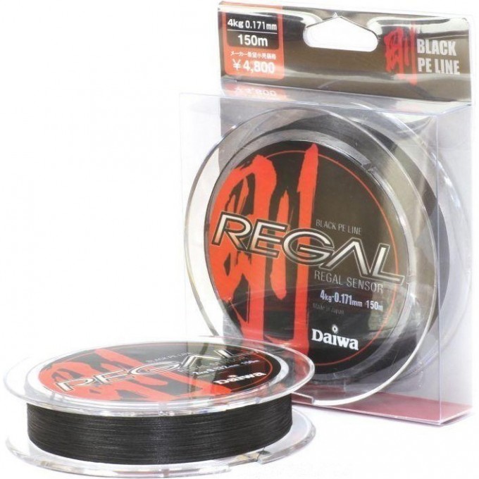 Плетеная леска DAIWA Regal Sensor - 40kg - 0.420мм - 150м (чёрная) 43178053102 Плетеная леска DAIWA Regal Sensor - 40kg - 0.420мм - 150м (чёрная) 43178053102