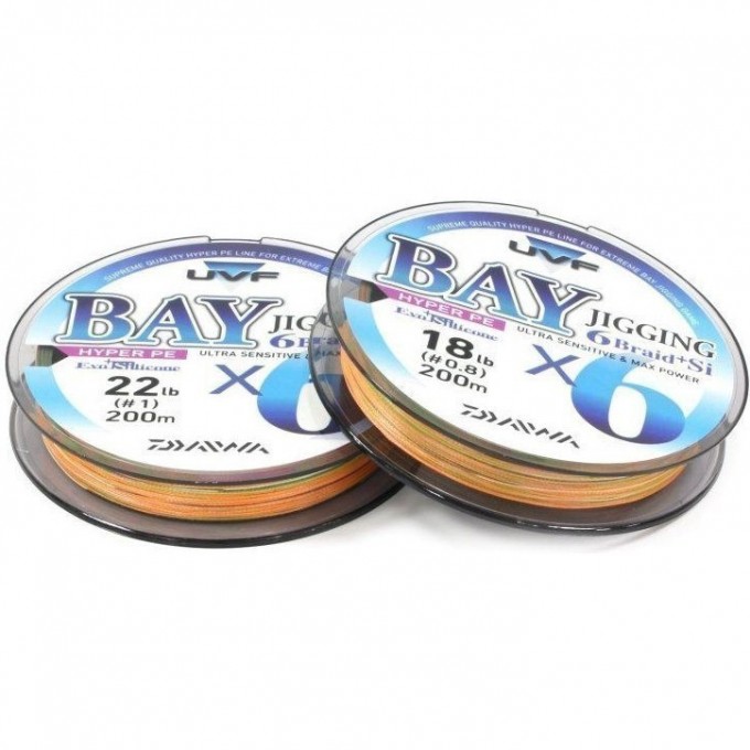 Плетеная леска DAIWA UVF Bay Jigging 6 Braid + SI 0,8-200 8,4kg ( 200м ) 4960652850810 Плетеная леска DAIWA UVF Bay Jigging 6 Braid + SI 0,8-200 8,4kg ( 200м ) 4960652850810