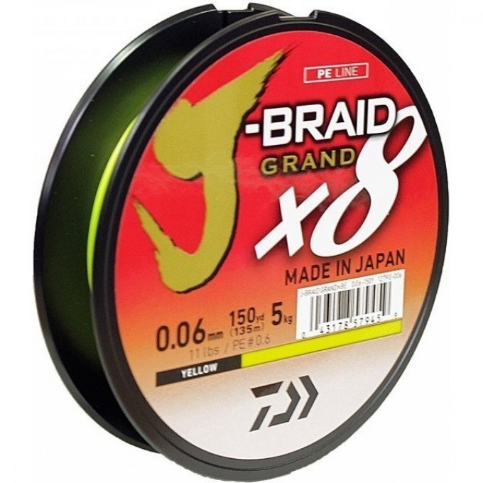 Шнур DAIWA J-BRAID GRAND X8E 135м 0,28мм IB 12796-028 Шнур DAIWA J-BRAID GRAND X8E 135м 0,28мм IB 12796-028
