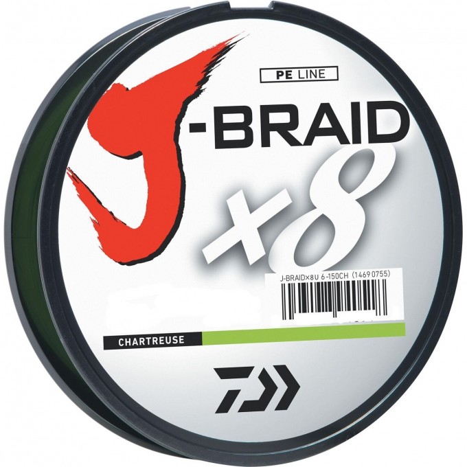 Шнур DAIWA J-Braid X8 0,18мм 150м dark green 12751-018 Шнур DAIWA J-Braid X8 0,18мм 150м dark green 12751-018