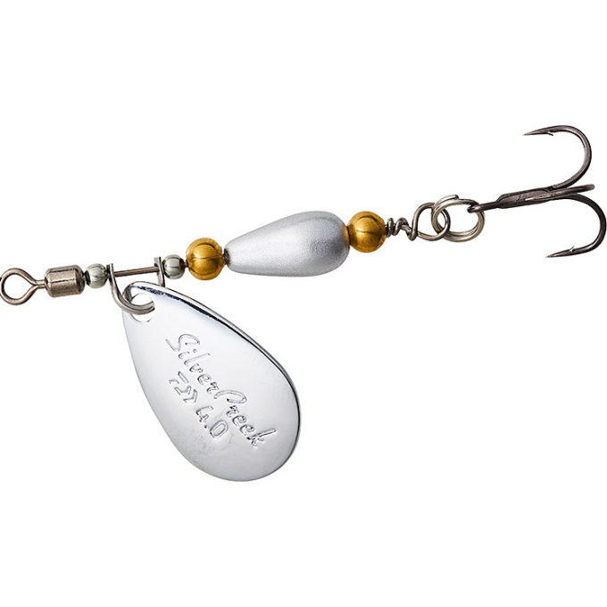Блесна DAIWA SILVER CREEK SPINNER 4.0 SILVER 07411555 Блесна DAIWA SILVER CREEK SPINNER 4.0 SILVER 07411555